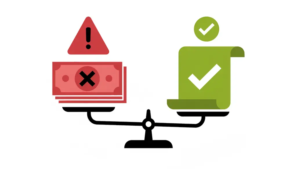 Infografía comparativa de multas vs inversión en plan de evacuación