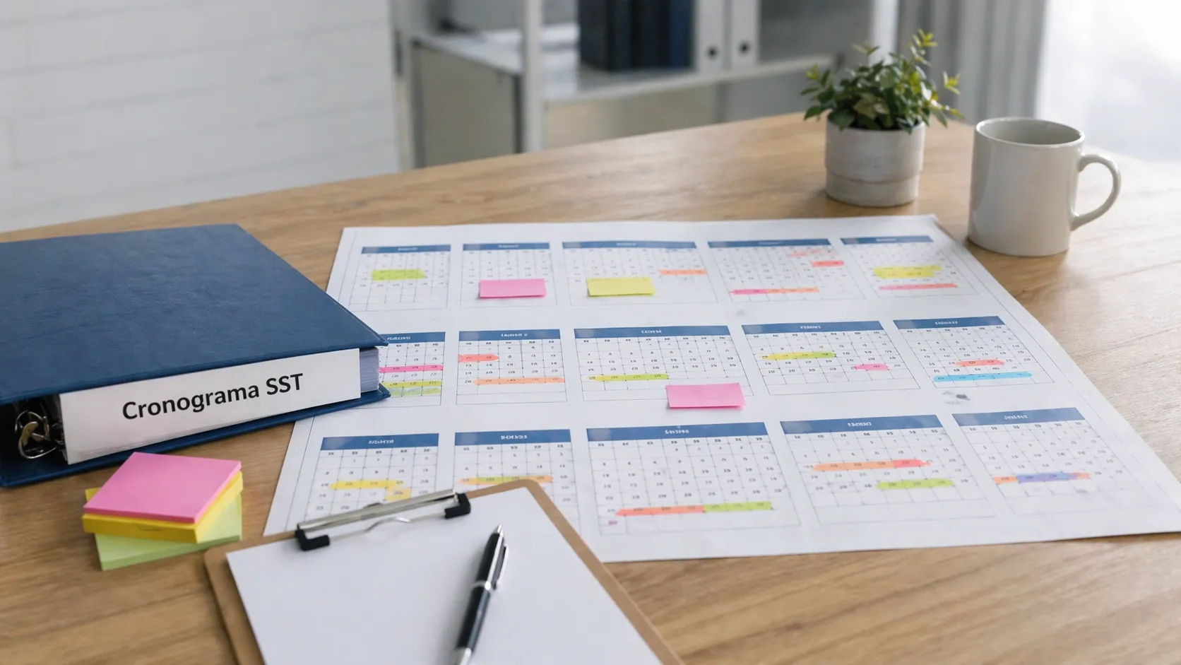 Cronograma operativo del programa anual